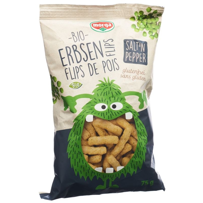 MORGA Erbsen Flips Salz&Pfeff Bio glutenfrei