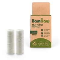 BAMBAW Zahnseide 50m aus Seide Refill