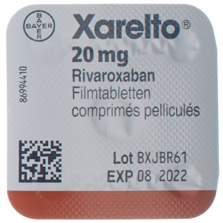 Xarelto Filmtabletten 20mg 30 Einz Blister