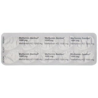 Metformin Zentiva Filmtabletten 1000mg 60 Stück