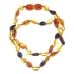 Selena's Baby Amber Necklace 32-34cm Multicol Oval