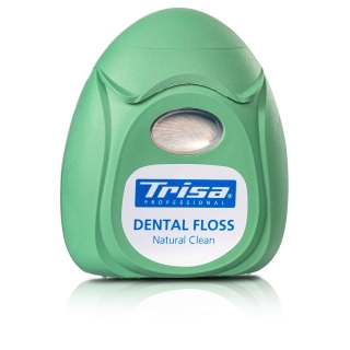 Зубная нить TRISA Natural Clean 40м мятная