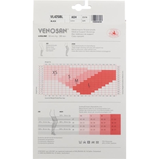 Venosan Legline 30 A-ghz XS Black 1 Paar