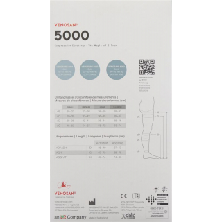 Venosan 5001 A-DH KKL1 XL длинные открытые Марокко 1 пара