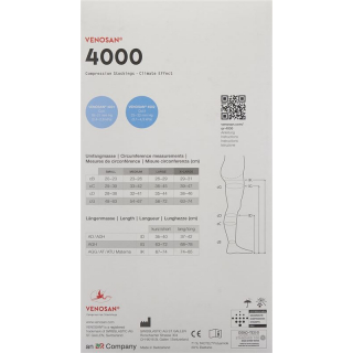 Venosan 4001 A-DH KKL1 M длинные открытые сафьян 1 пара