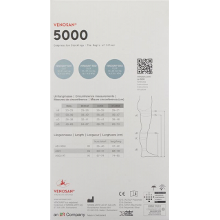 VENOSAN 5002 A-GH KKL2 XL длинный открытый песок 1 пара