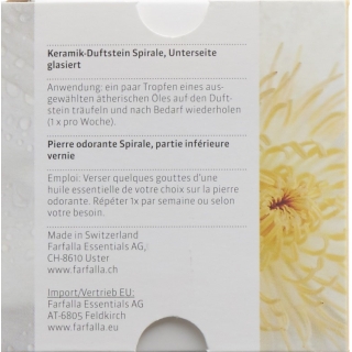 Farfalla fragrance stone spiral underside glazed