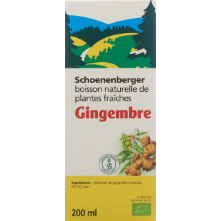 Schönenberger Органический сок имбирного свежего растения 200 мл