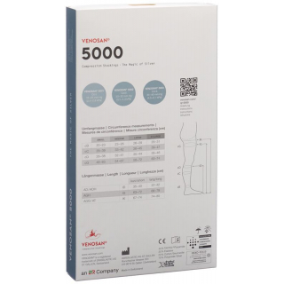 Venosan 5002 A-GH KKL2 XL короткие закрытые темно-синие 1 пара