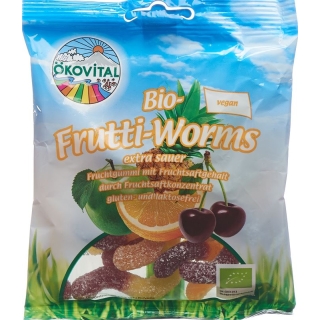 Ökovital Frutti Worms Gelatine 100 g