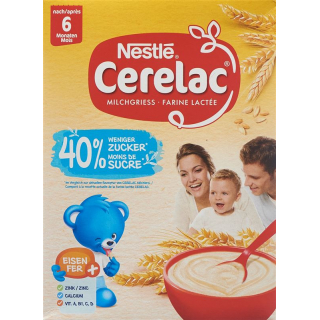 Каша NESTLE CERELAC молочная -40% сахар 6М