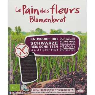 Blumenbrot Knusprige Schnitten Schwarz Reis 150g