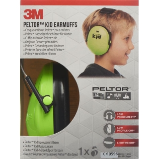 Наушники 3M Peltor детские неоновые зеленые