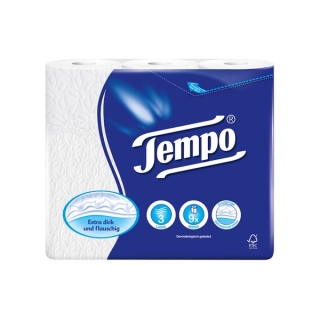 Туалетная бумага Tempo Classic 3-слойная 150 листов 9 шт.