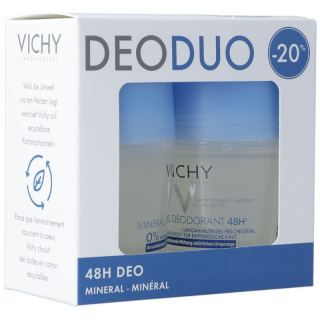 Vichy DeoDuo Минеральный ролл-он 2x 50 мл