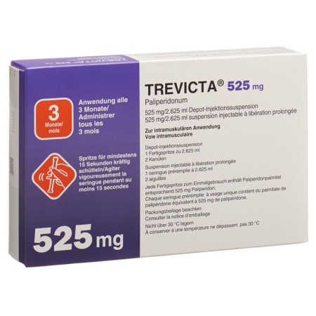 Trevicta Injektionssuspension 525mg/2.625ml Fertigspritze 2.625ml