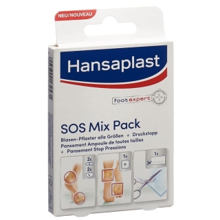 Hansaplast блистерные пластыри SOS смесь упаковка 6 шт.