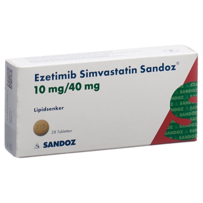 Ezetimib Simvastatin Sandoz Tabletten 10/40mg 28 Stück