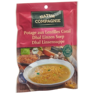 Суп из чечевицы Natur Compagnie Dhal органический в пакетиках 60г