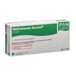 Methotrexat Accord 22.5mg/0.45ml Fertigspritze 0.45ml