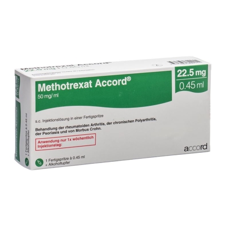 Methotrexat Accord 22.5mg/0.45ml Fertigspritze 0.45ml