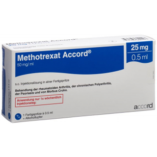 Methotrexat Accord 25mg/0.5ml Fertigspritze 0.5ml