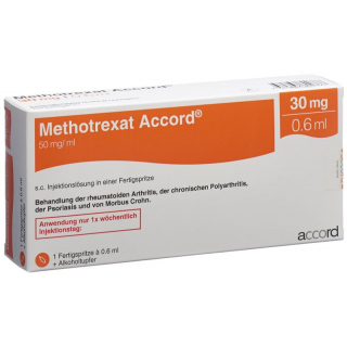 Methotrexat Accord 30mg/0.6ml Fertigspritze 0.6ml