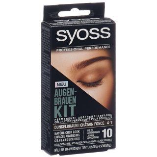 Syoss Augenbrauen-Kit Dunkelbraun 10ml