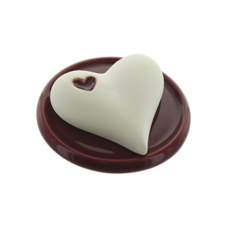 Herboristeria Fragrance Stone Heart On Heart Plate Board