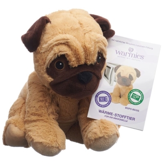 Warmies warmth soft toy pug beige