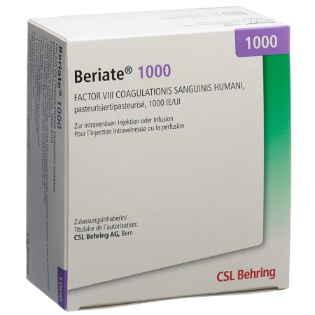 Beriate Trockensubstanz 1000 Ie C Solv + Set Durchstechflasche