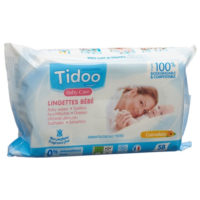 Салфетки Tidoo Marigold без запаха 58 шт.