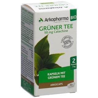 Arkocaps Grüntee Kapseln Bio Dose 40 Stück