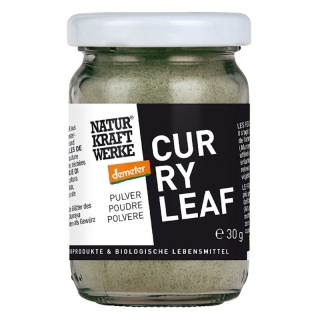 Naturkraftwerke Curry Leaf Pulver Demeter Flasche 30g