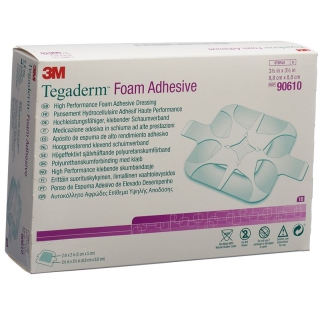 Пена 3M Tegaderm Foam, компр 5x5см, клейкая, 10 шт.