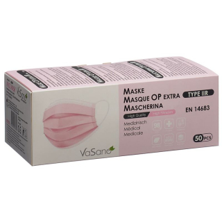 Vasano Op Mask Extra Iir D/f/i/e Светло-Розовый 50 шт.