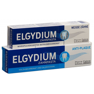 Зубная паста Elgydium Anti-plaq+weis Duo 2 шт.