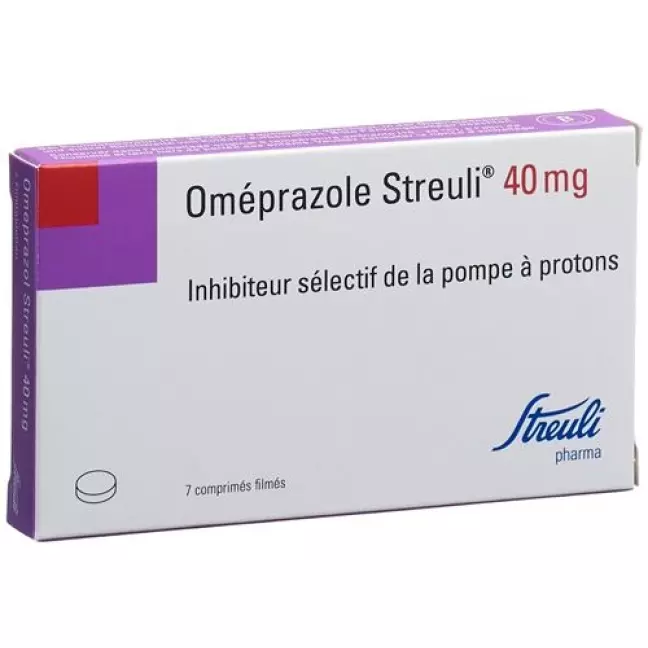 Omeprazol Streuli film 40 mg 7 tablets Omeprazol Streuli film 40 mg 7 tablets