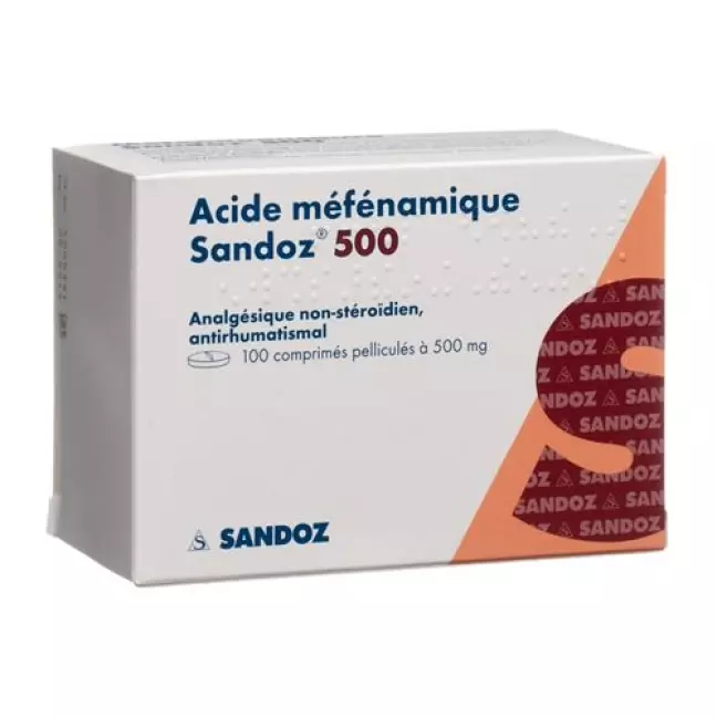 Mefenaminsaeure Sandoz 500 mg 100 tabletten Mefenaminsaeure Sandoz 500 mg 100 tabletten