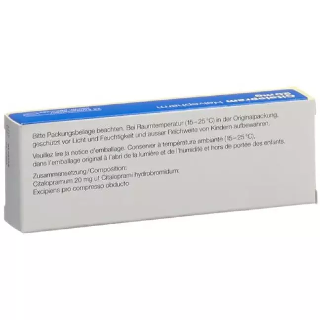 Citalopram Helvepharm 20 mg 28 filmtablets Citalopram Helvepharm 20 mg 28 filmtablets
