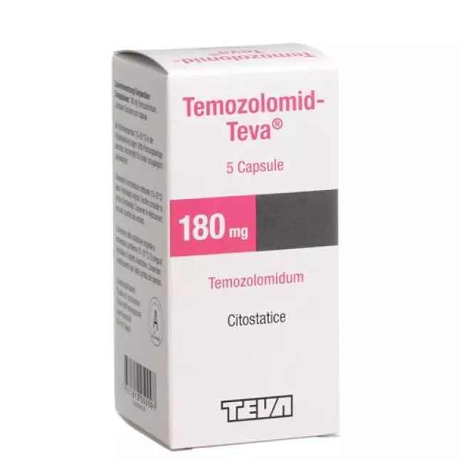 Темозоломид Тева 180 мг 5 капсул