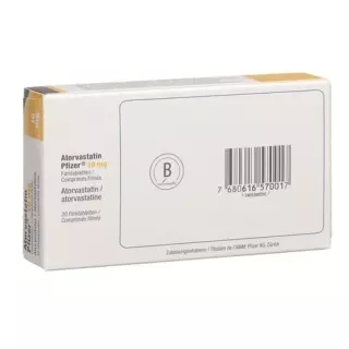Atorvastatin Pfizer 10 mg 30 filmtablets