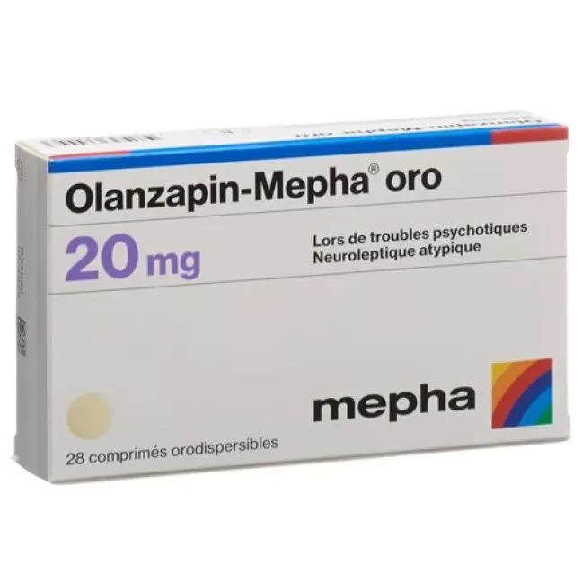 Оланзапин Мефа Oро 20 мг 28 ородиспергируемых таблеток