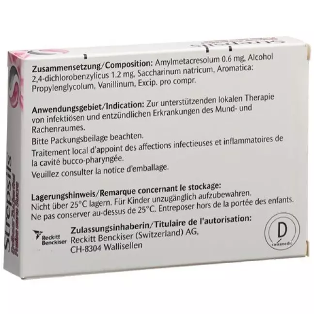 Strepsils Erdbeer 16 Lutschtablets Strepsils Erdbeer 16 Lutschtablets