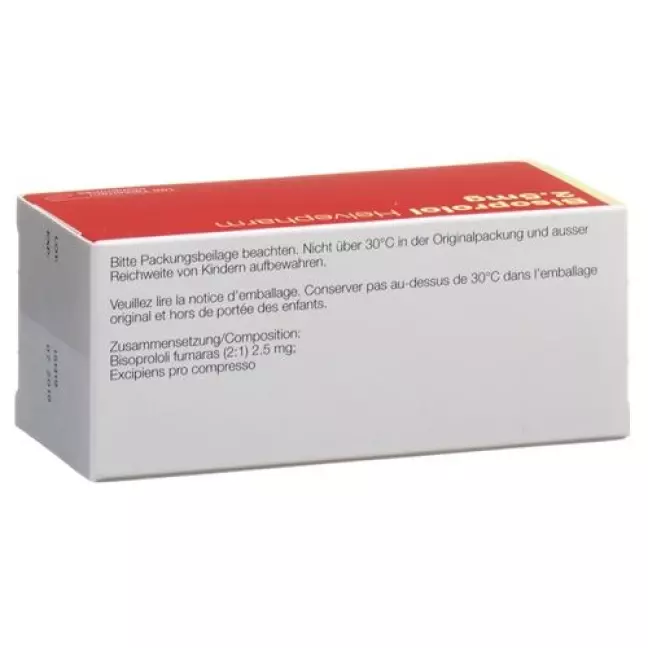 Bisoprolol Helvepharm 2.5 mg 100 tablets Bisoprolol Helvepharm 2.5 mg 100 tablets
