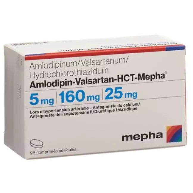 Амлодипин Валсартан ГХТ Мефа 5/160/25 98 таблеток покрытых оболочкой