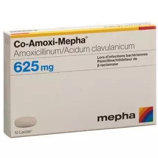 Ко-Амокси Мефа 625 мг 10 таблеток покрытых оболочкой