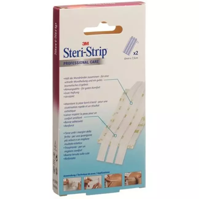 3M Steri Strip 6x75мм Weiss Verstarkt 50x 3 штуки 3M Steri Strip 6x75мм Weiss Verstarkt 50x 3 штуки