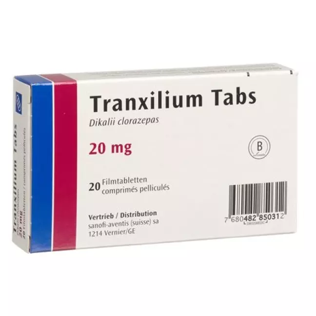 Tranxilium Tabs 20 mg 20 filmtablets Tranxilium Tabs 20 mg 20 filmtablets