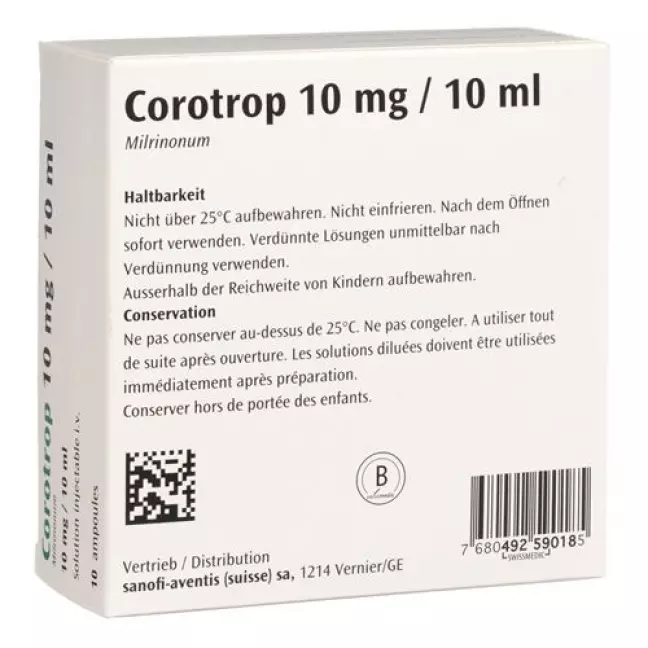 Corotrop 10 mg/10 ml 10 Ampullen 10 ml Corotrop 10 mg/10 ml 10 Ampullen 10 ml
